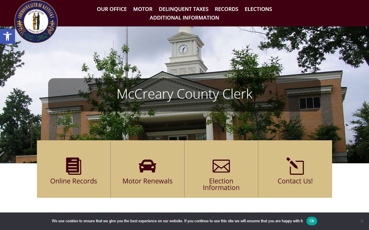 McCreary County Circuit Court Clerk records and courthouse contact page