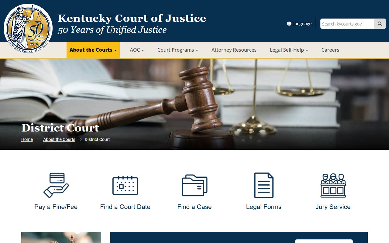 McCreary County District Court records and Kentucky lower court jurisdiction