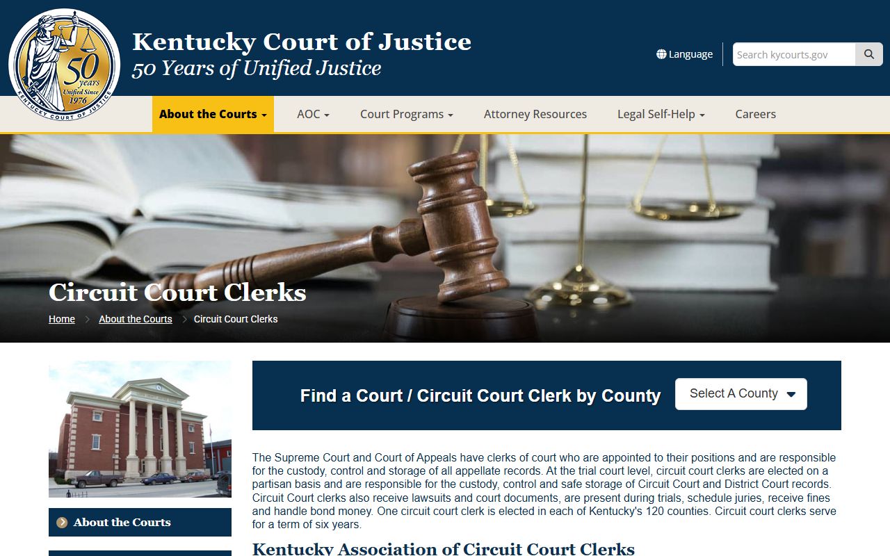 McCreary County court records and Kentucky Circuit Court clerk overview