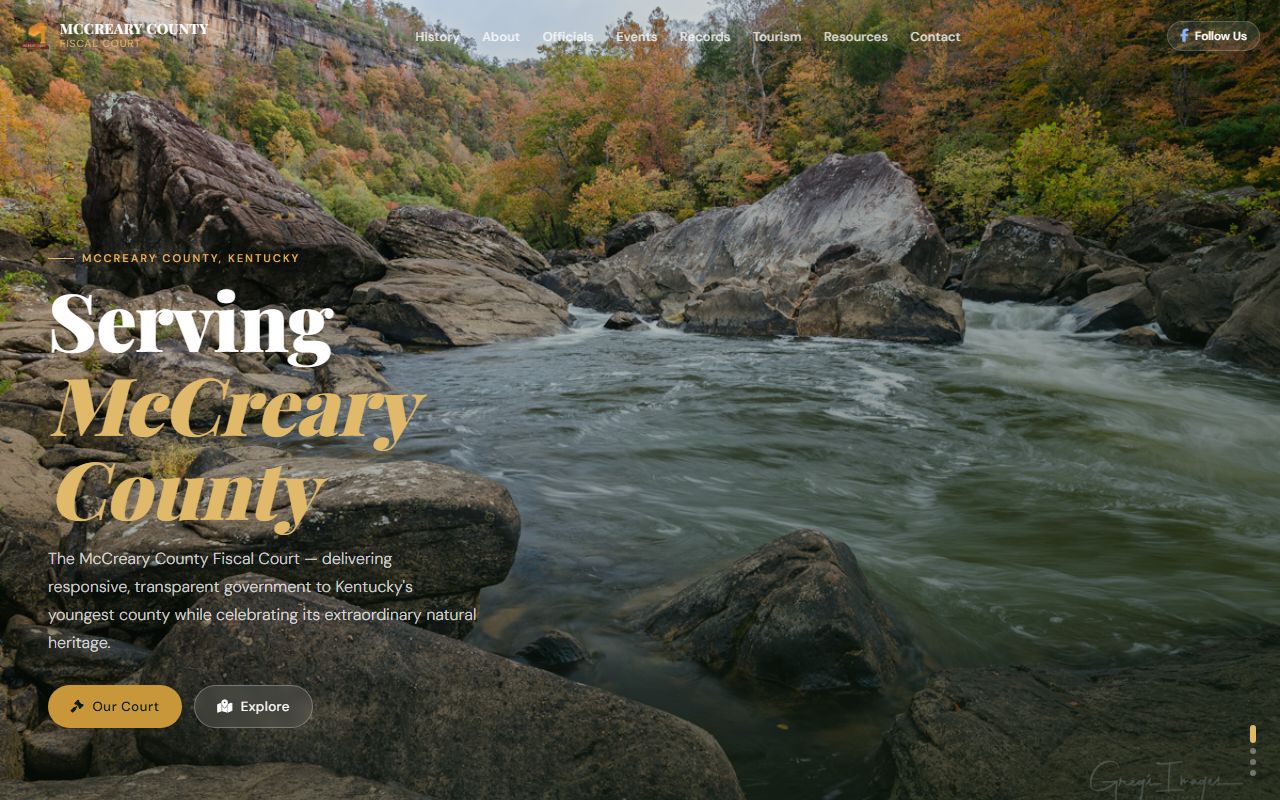 McCreary County public records Fiscal Court homepage