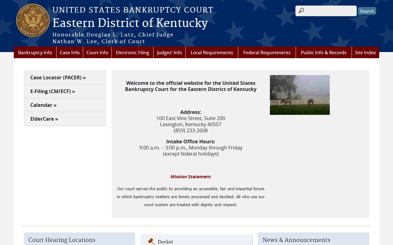 McCreary County probate records U.S. Bankruptcy Court for the Eastern District of Kentucky